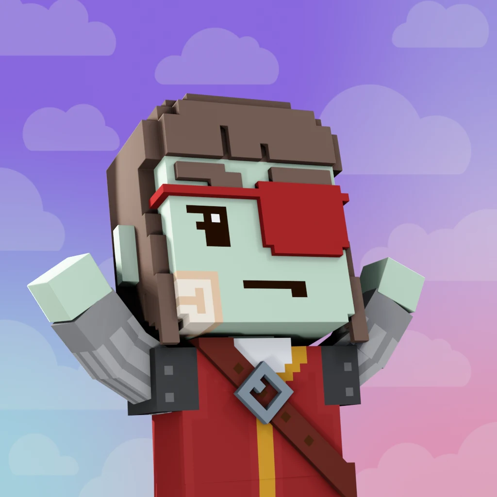 Pirate #4958 voxel render