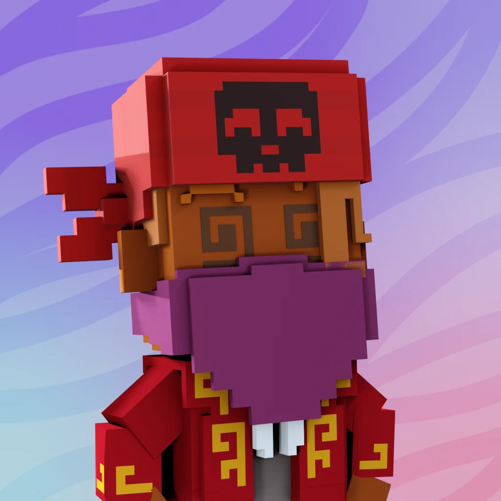 Pirate #4967 voxel render
