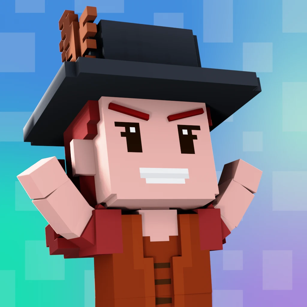 Pirate #4968 voxel render