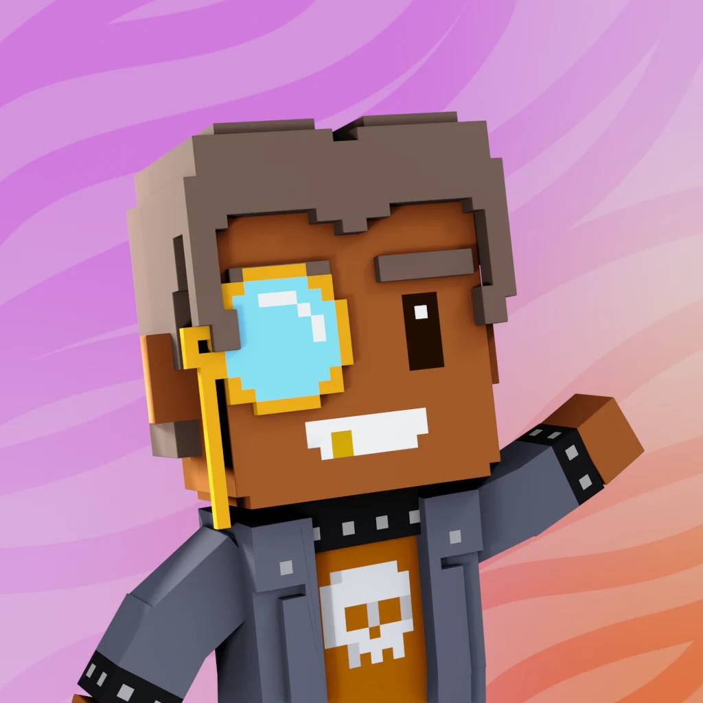 Pirate #497 voxel render