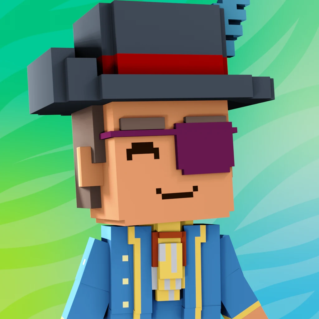 Pirate #498 voxel render