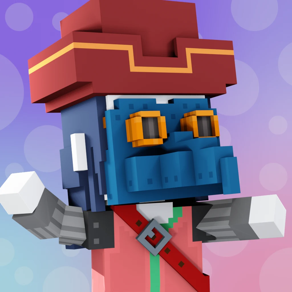 Pirate #4986 voxel render