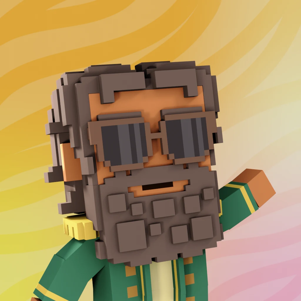 Pirate #4987 voxel render