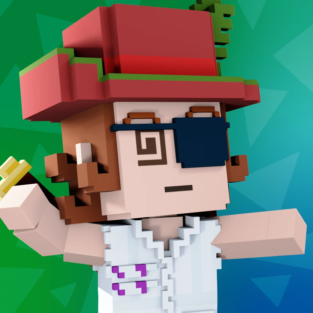 Pirate #4989 voxel render