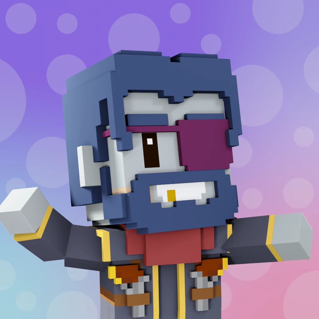 Pirate #499 voxel render