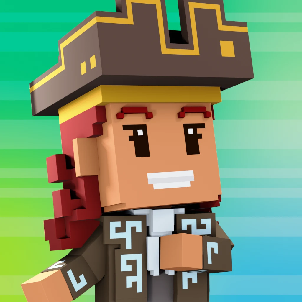 Pirate #5001 voxel render