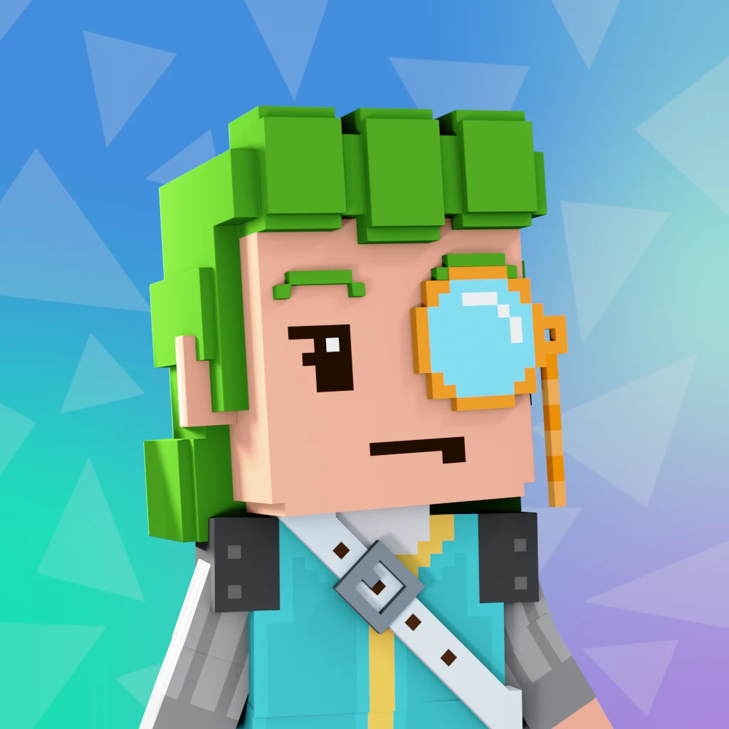 Pirate #5013 voxel render