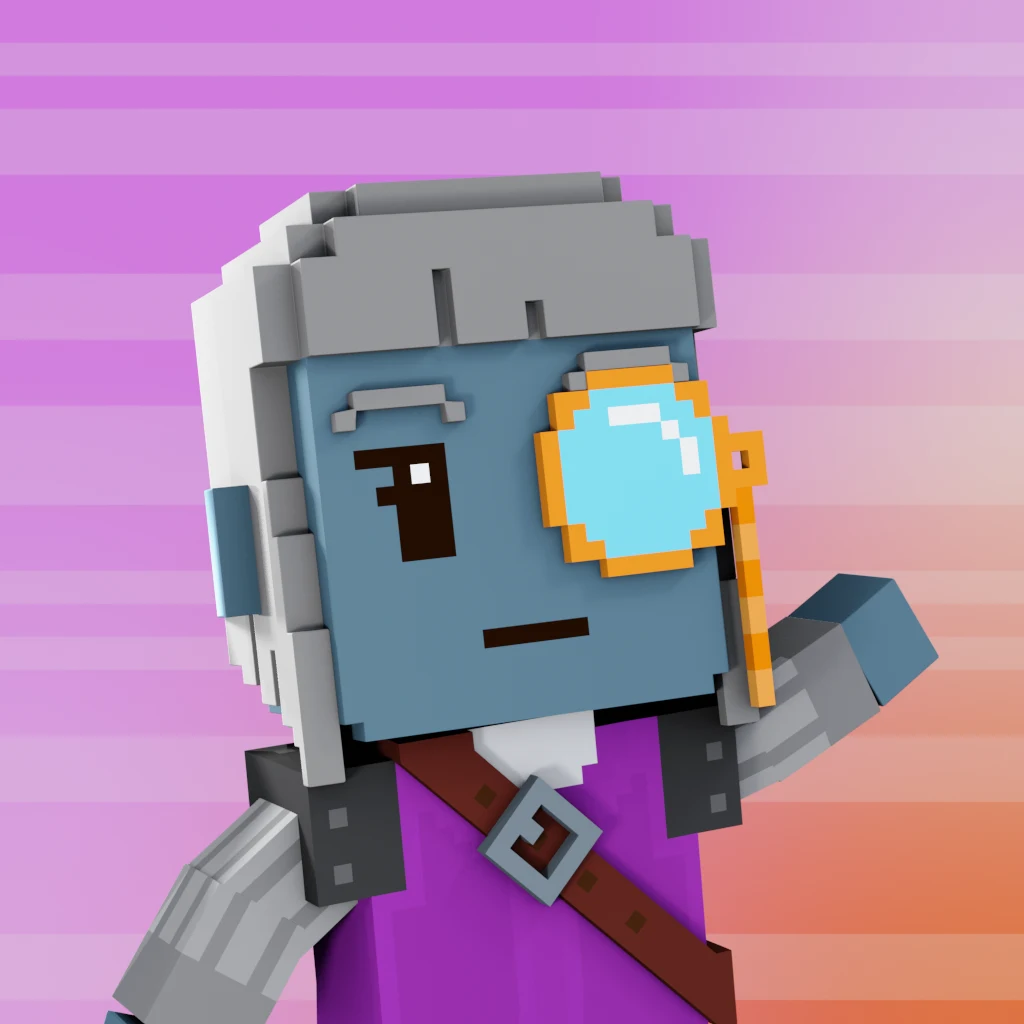 Pirate #5014 voxel render