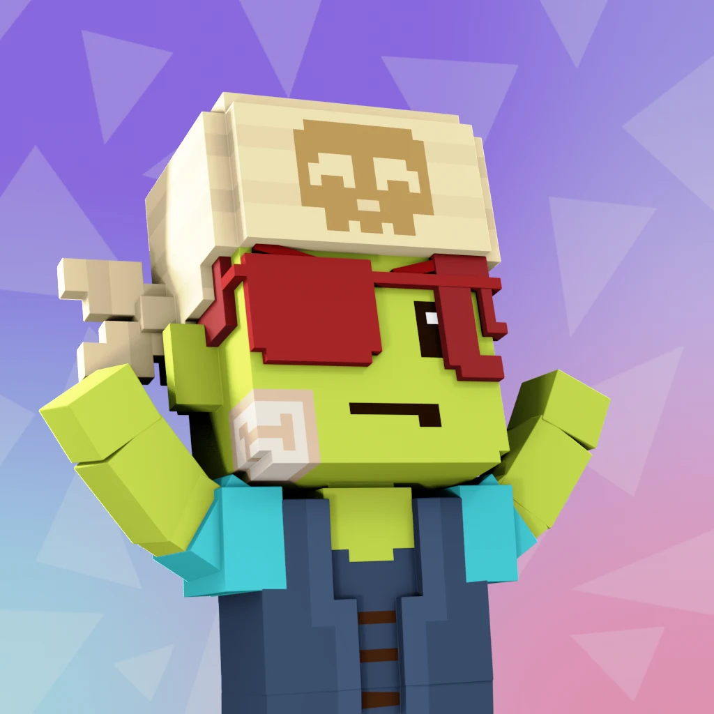 Pirate #5016 voxel render
