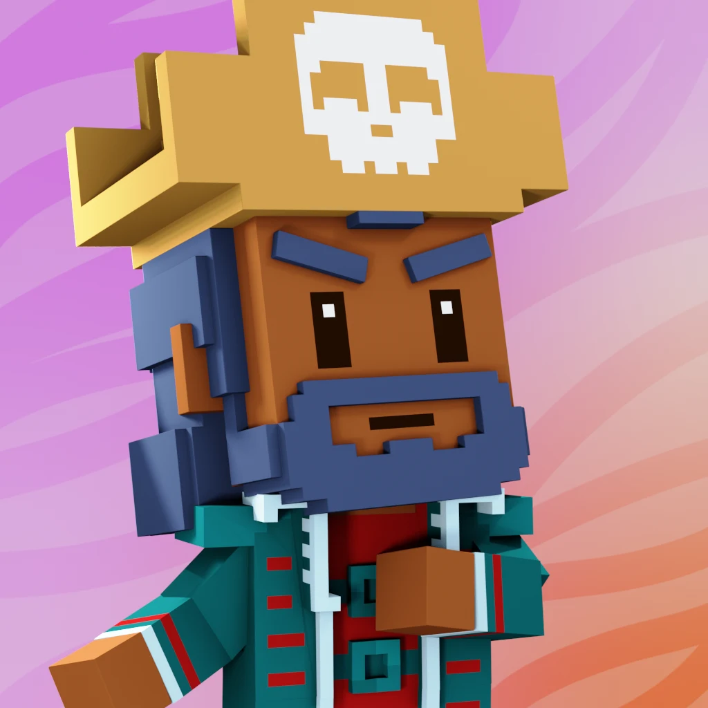 Pirate #502 voxel render
