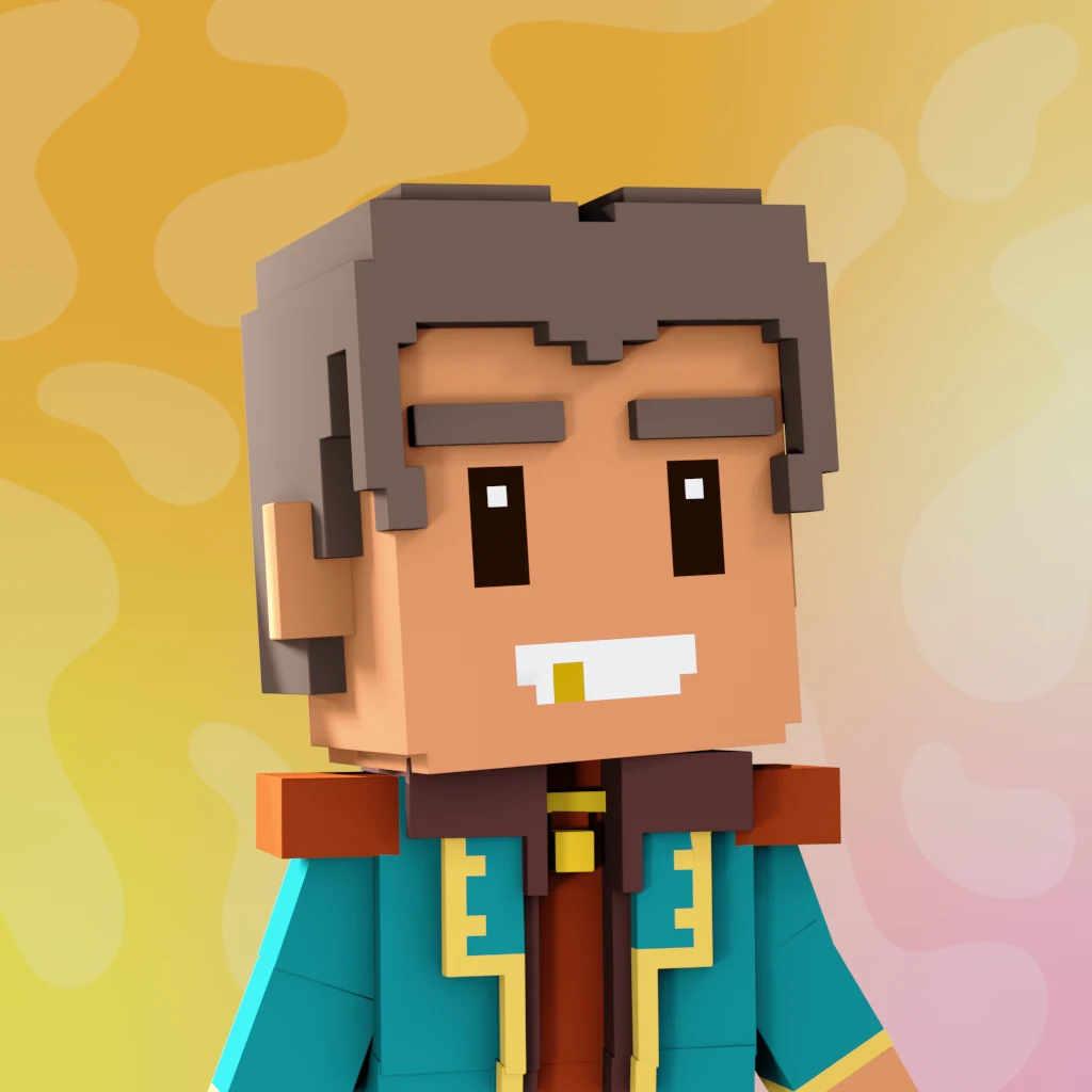 Pirate #5026 voxel render