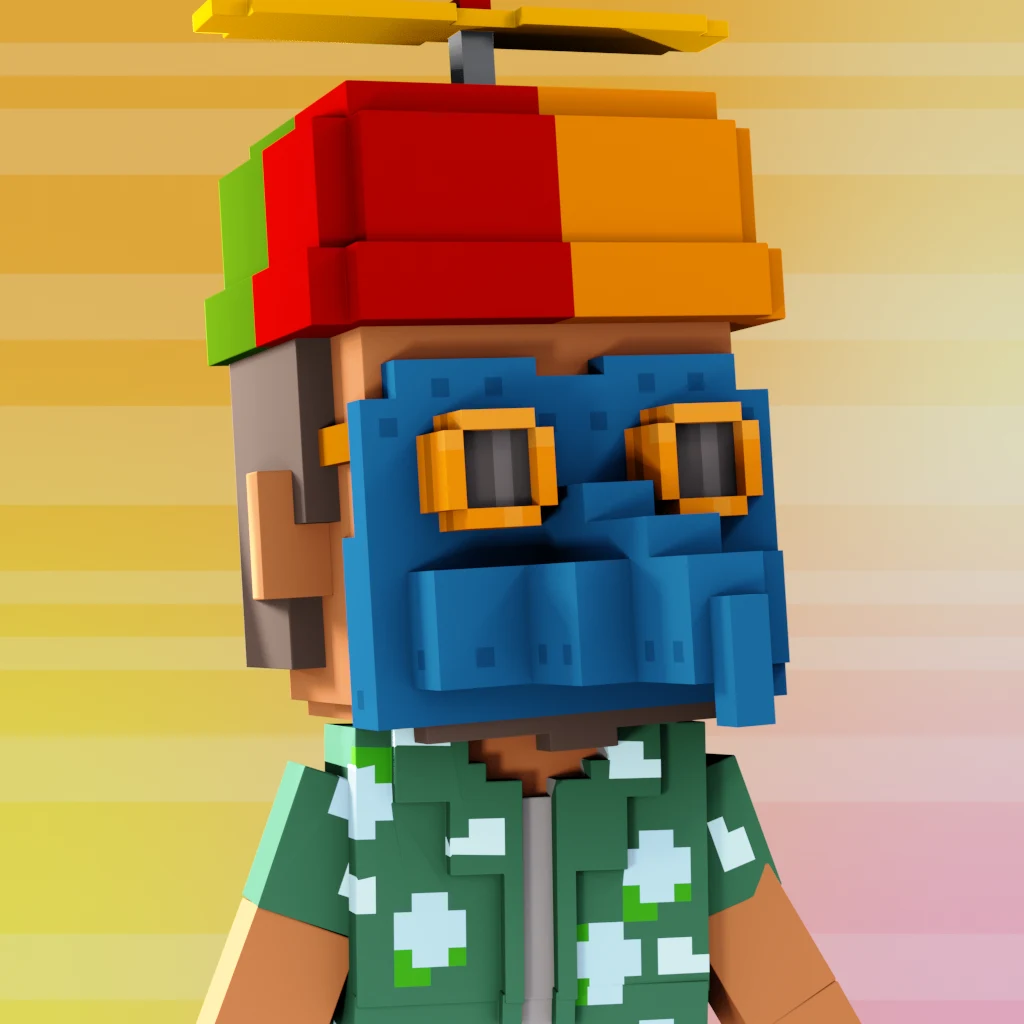 Pirate #5032 voxel render