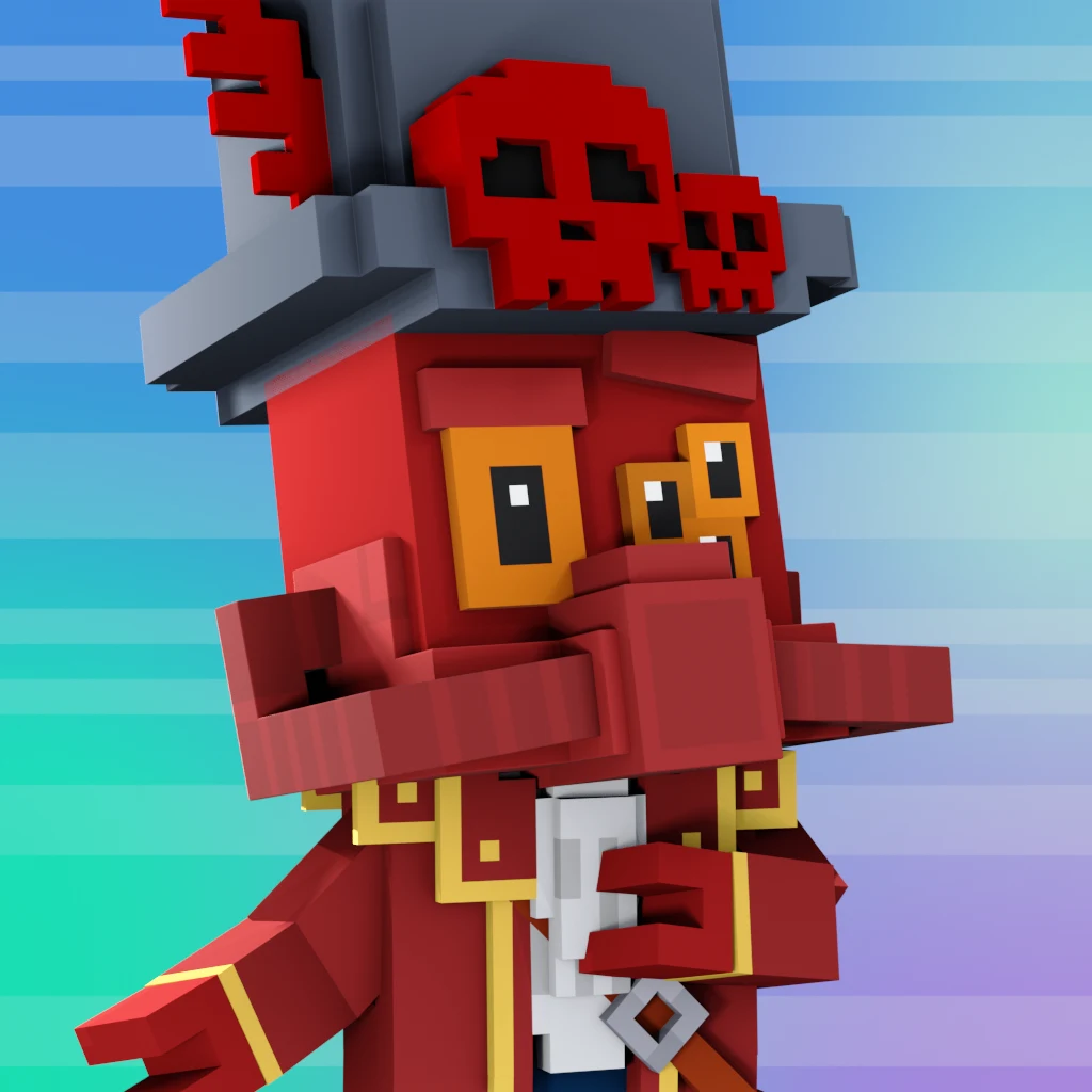 Pirate #5037 voxel render