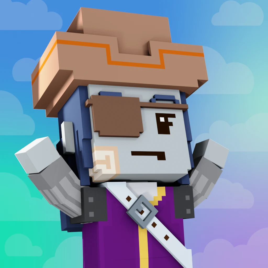 Pirate #5042 voxel render
