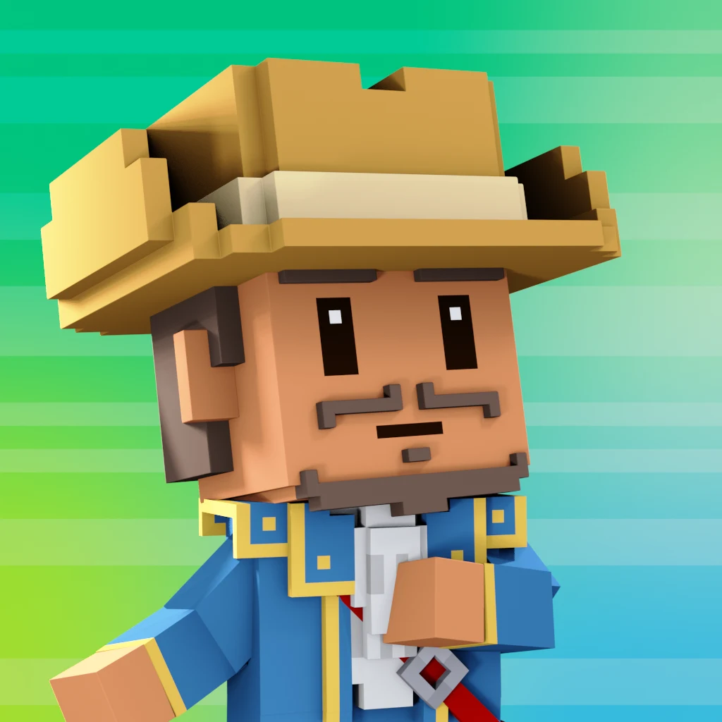 Pirate #505 voxel render