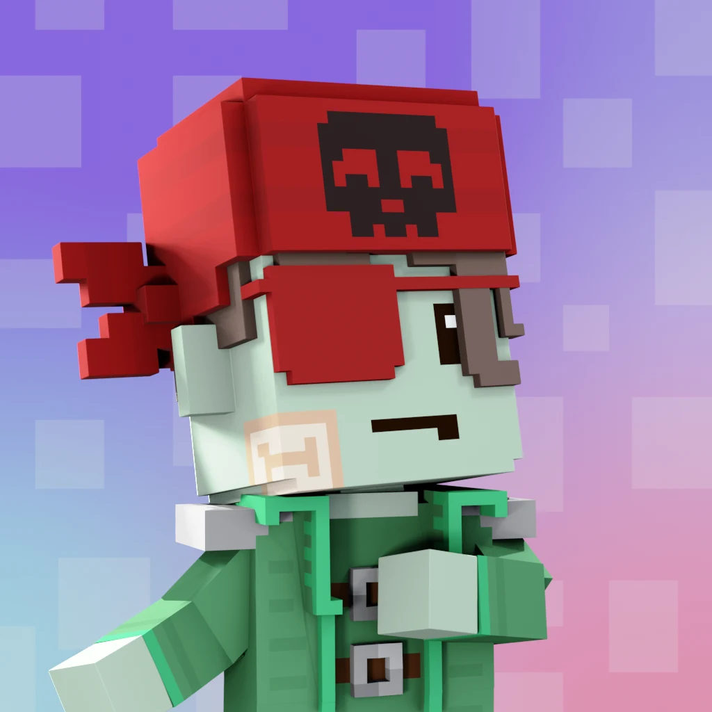 Pirate #5050 voxel render