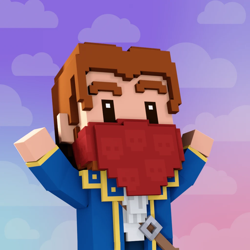 Pirate #507 voxel render