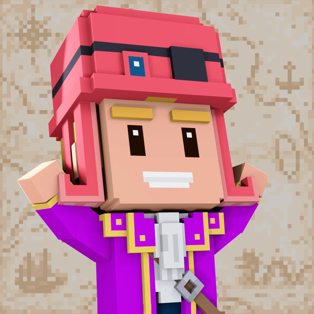 Pirate #5074 voxel render
