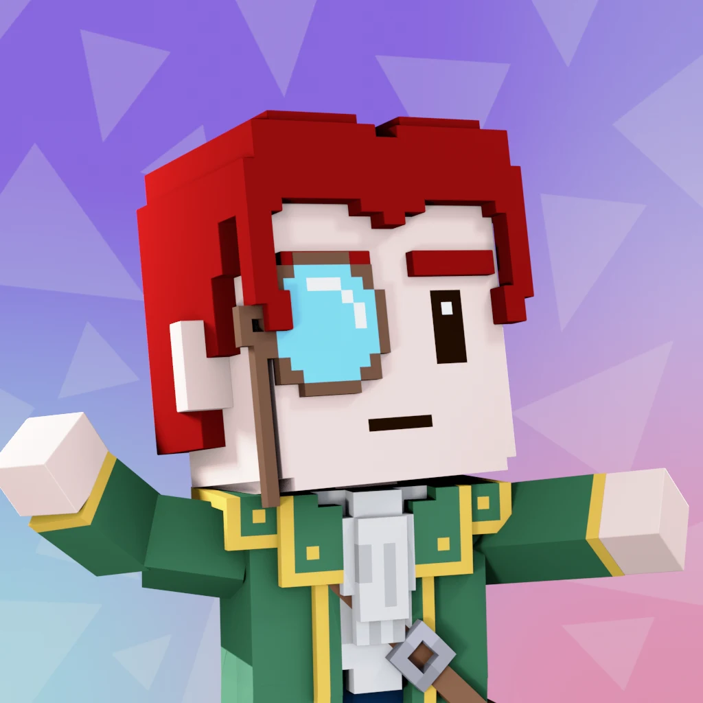 Pirate #5078 voxel render