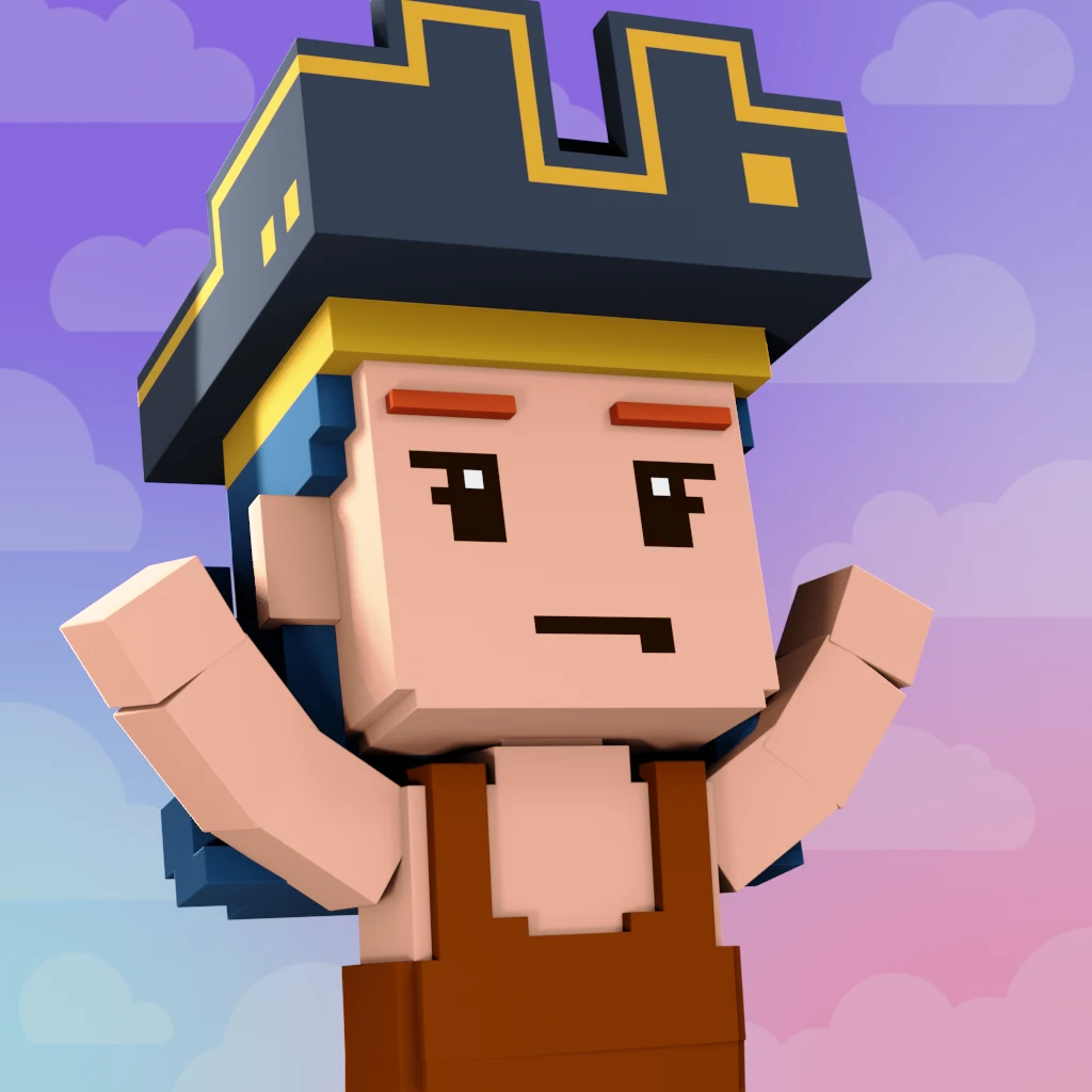 Pirate #5085 voxel render
