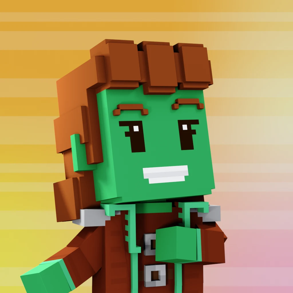 Pirate #5091 voxel render