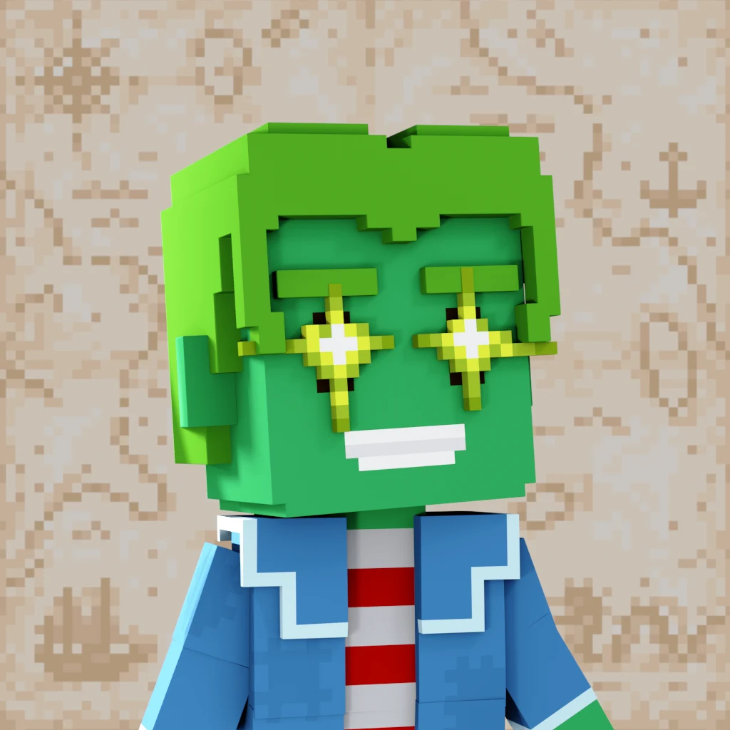 Pirate #5093 voxel render