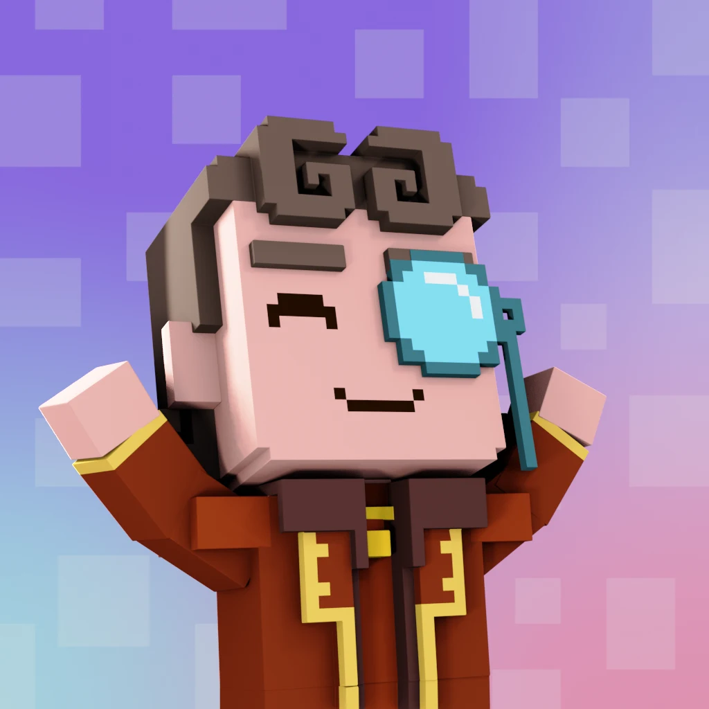 Pirate #5107 voxel render