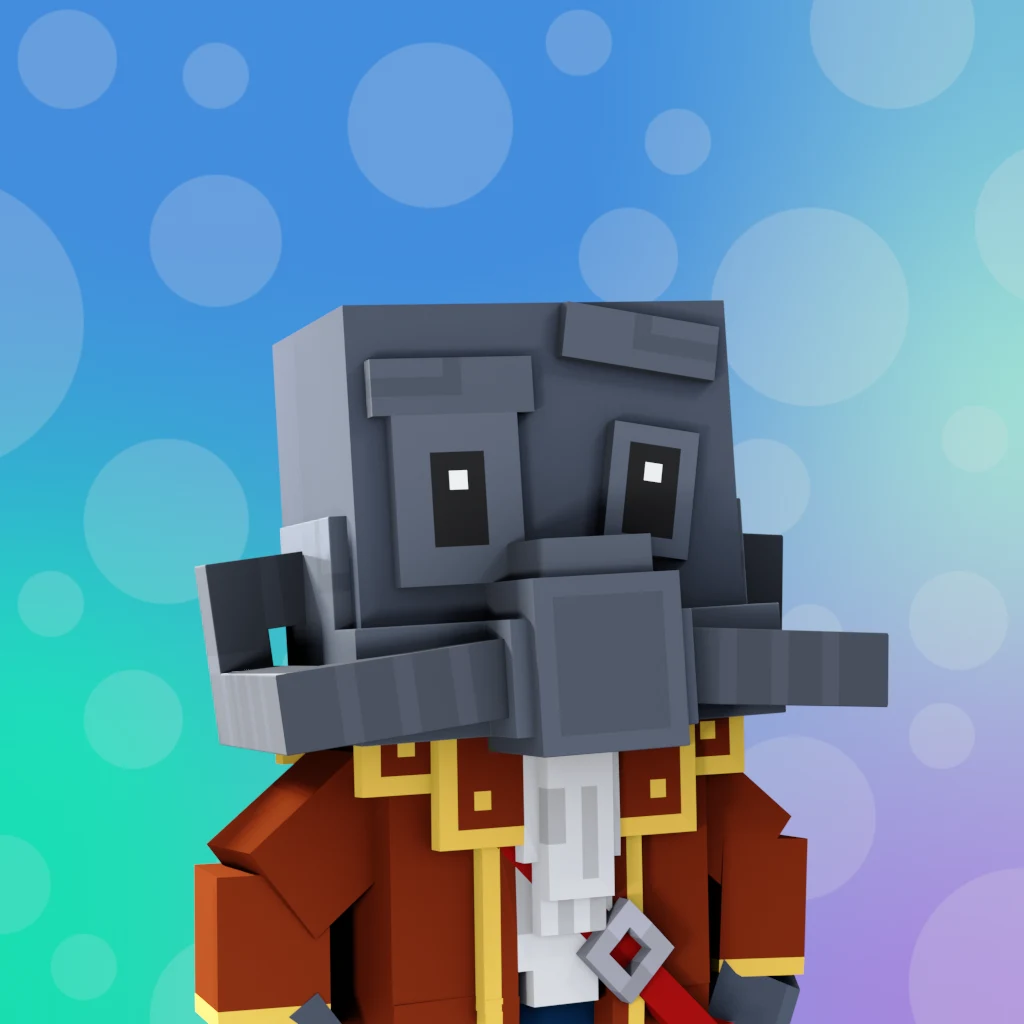 Pirate #511 voxel render