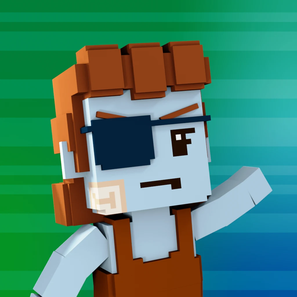 Pirate #5127 voxel render