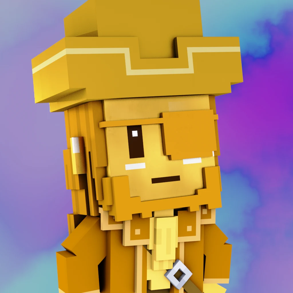 Pirate #5177 voxel render