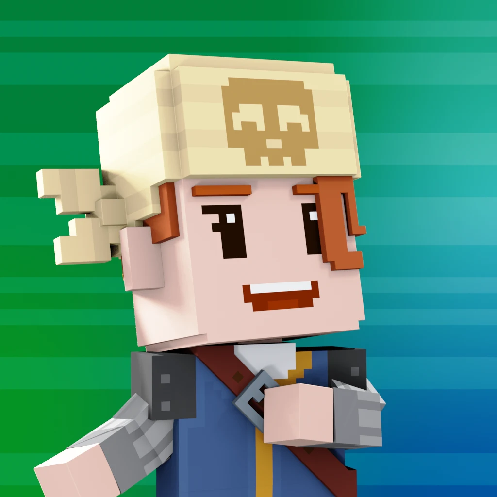 Pirate #5178 voxel render
