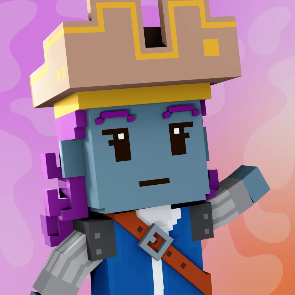 Pirate #518 voxel render