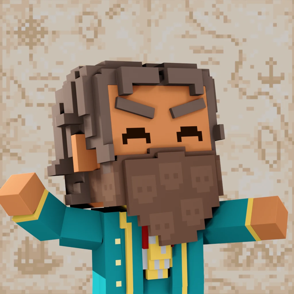 Pirate #5183 voxel render