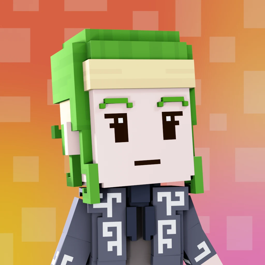 Pirate #519 voxel render