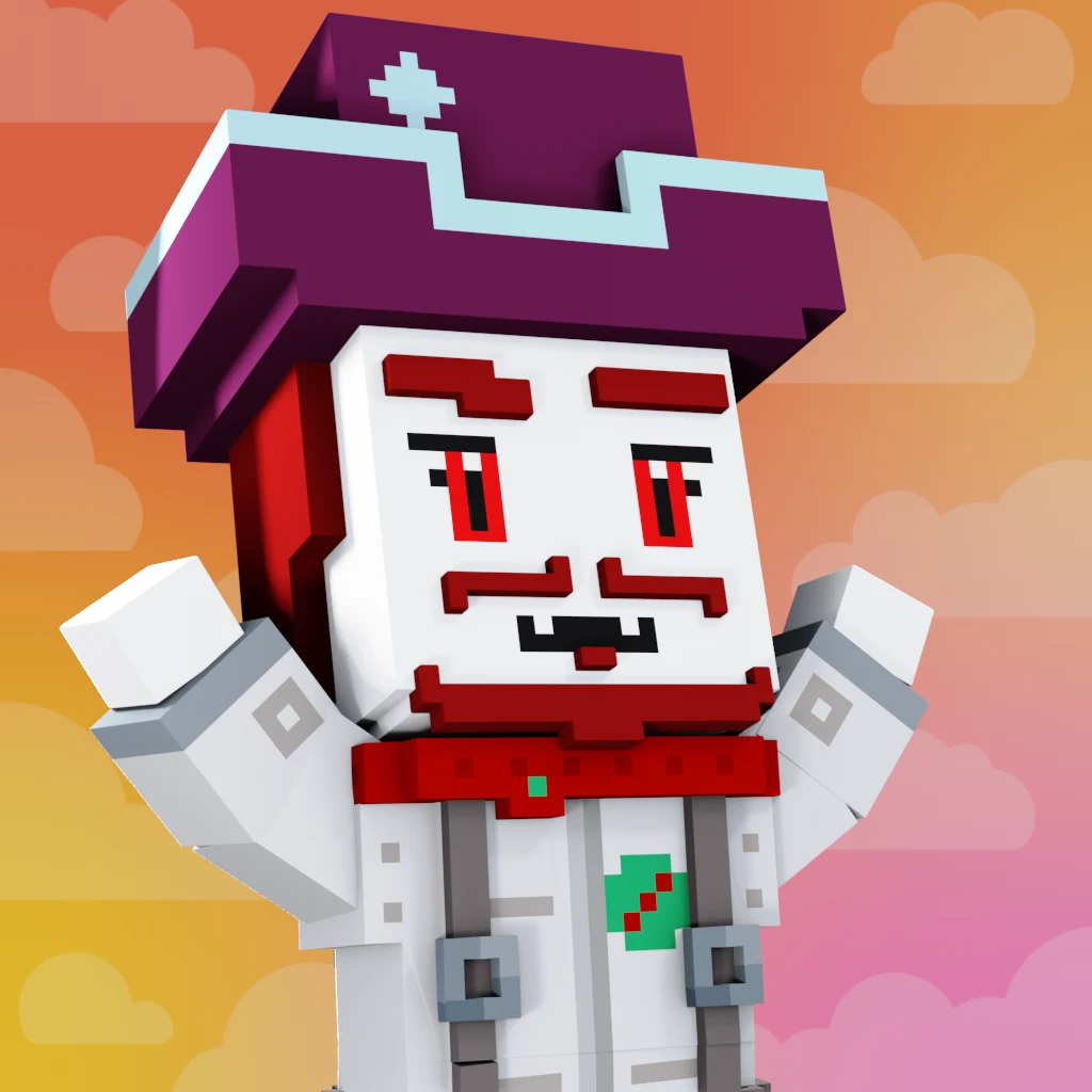 Pirate #5196 voxel render