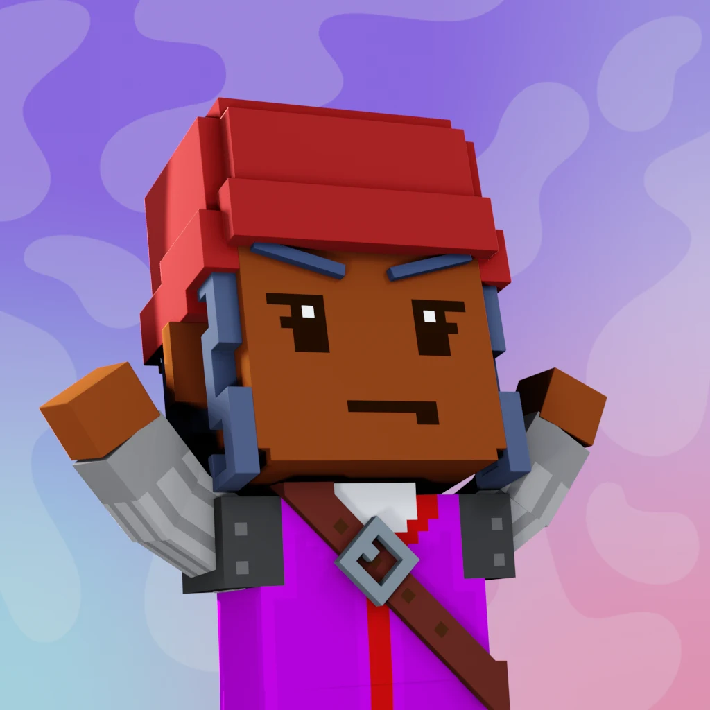 Pirate #5203 voxel render