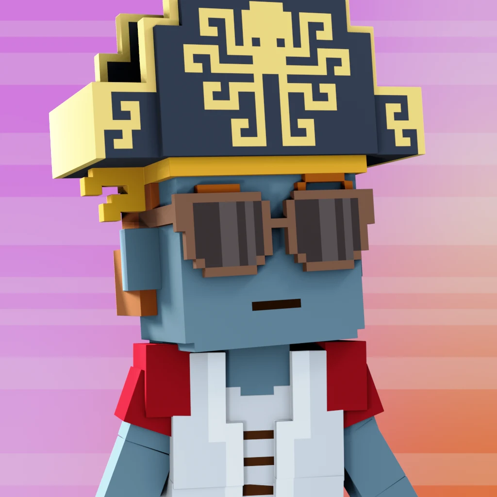 Pirate #521 voxel render