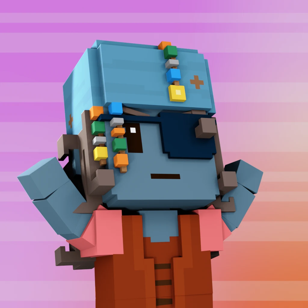 Pirate #5214 voxel render