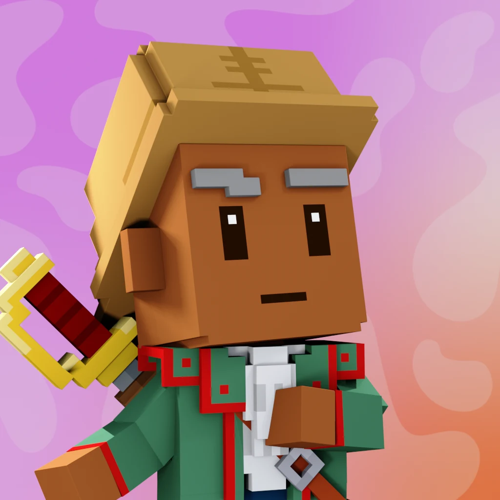 Pirate #5222 voxel render