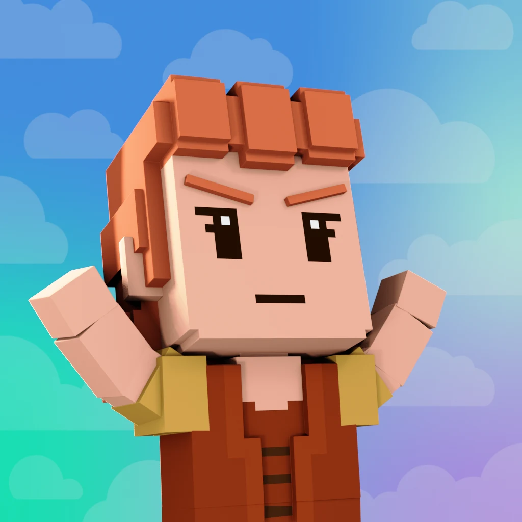 Pirate #5227 voxel render