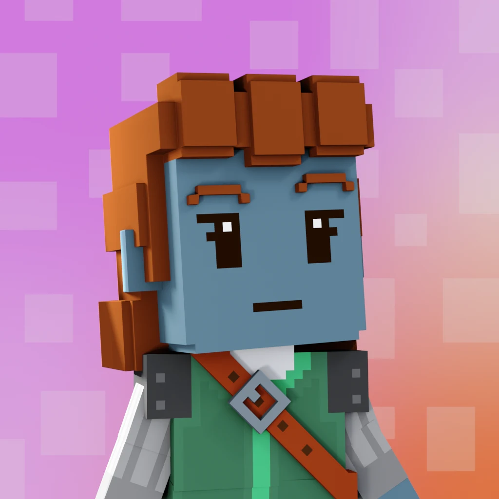 Pirate #523 voxel render