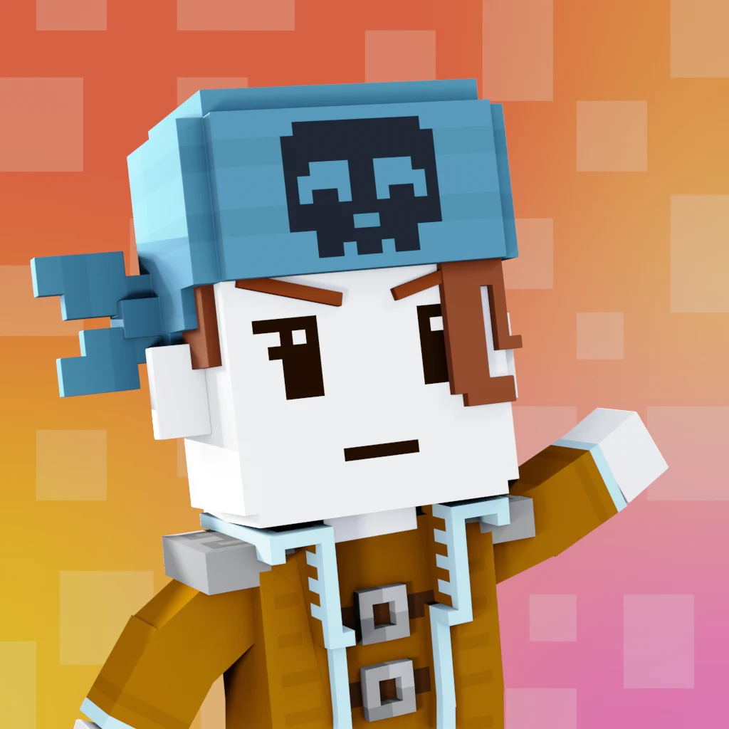 Pirate #5233 voxel render