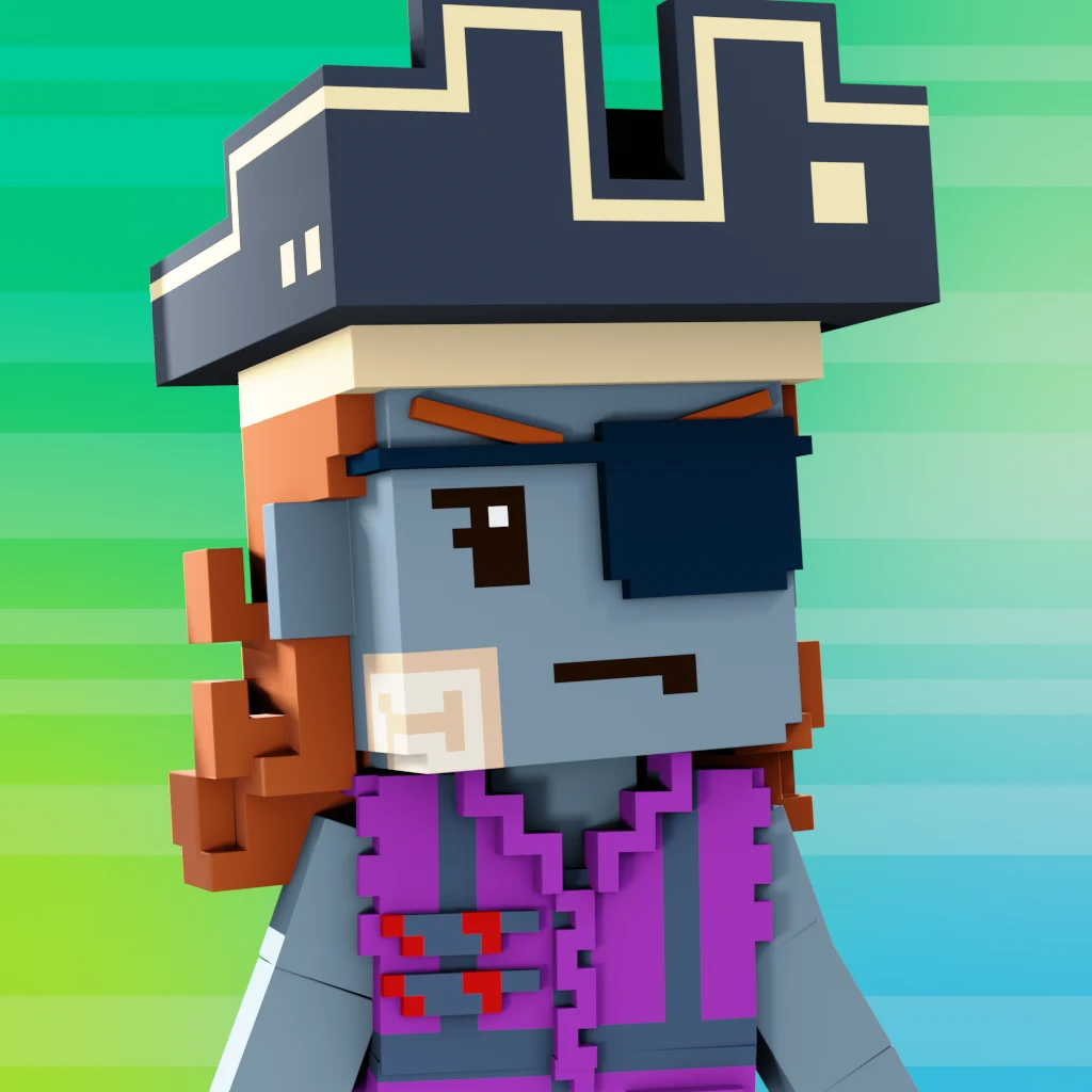 Pirate #524 voxel render