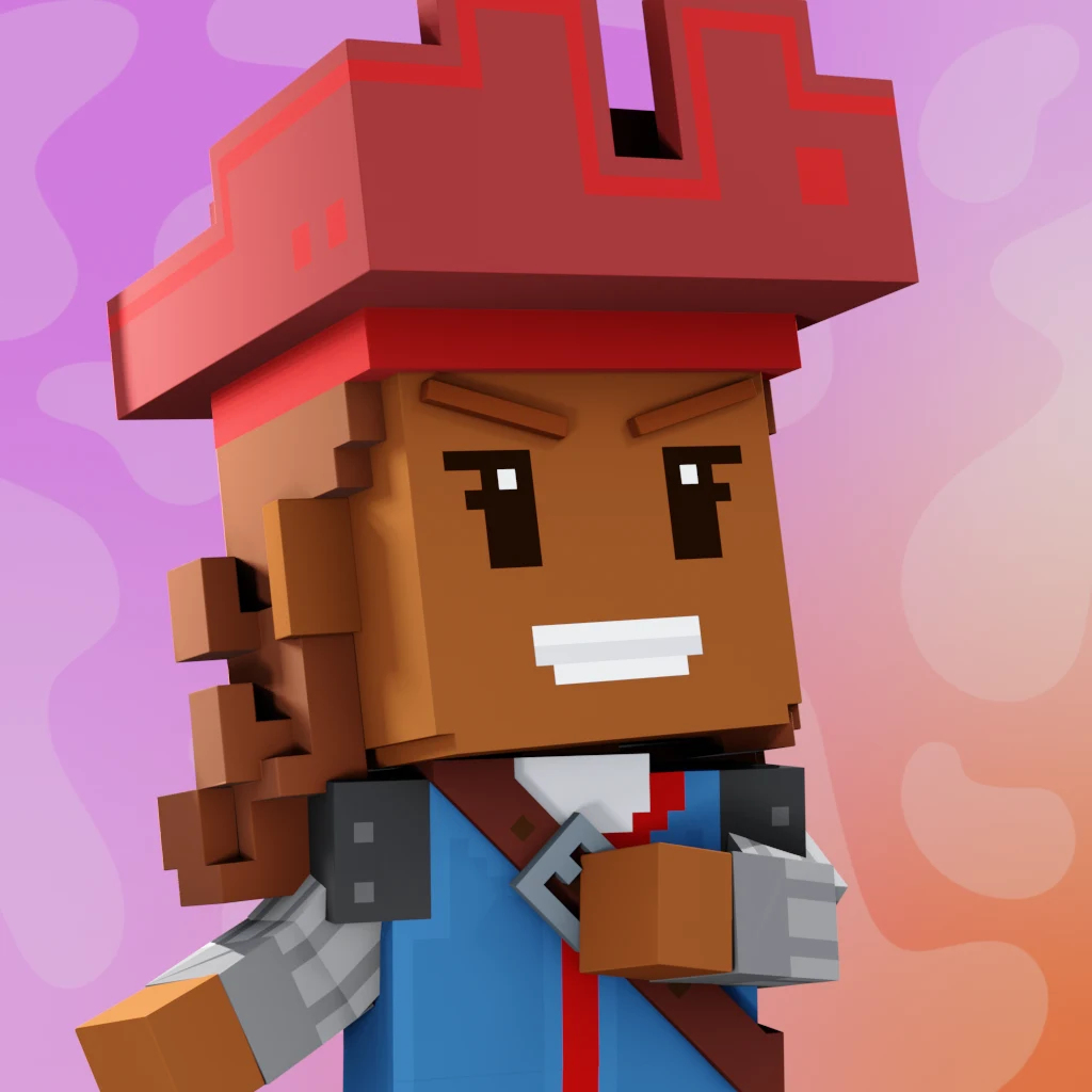 Pirate #526 voxel render