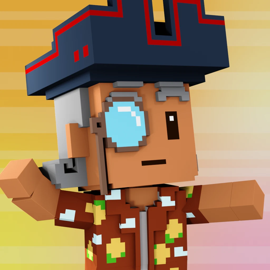 Pirate #5267 voxel render
