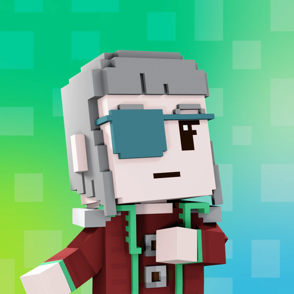 Pirate #527 voxel render