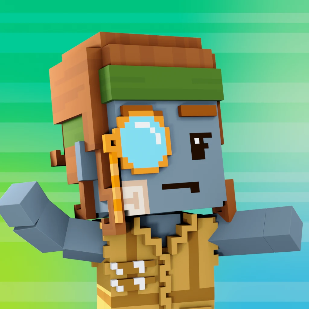 Pirate #5286 voxel render