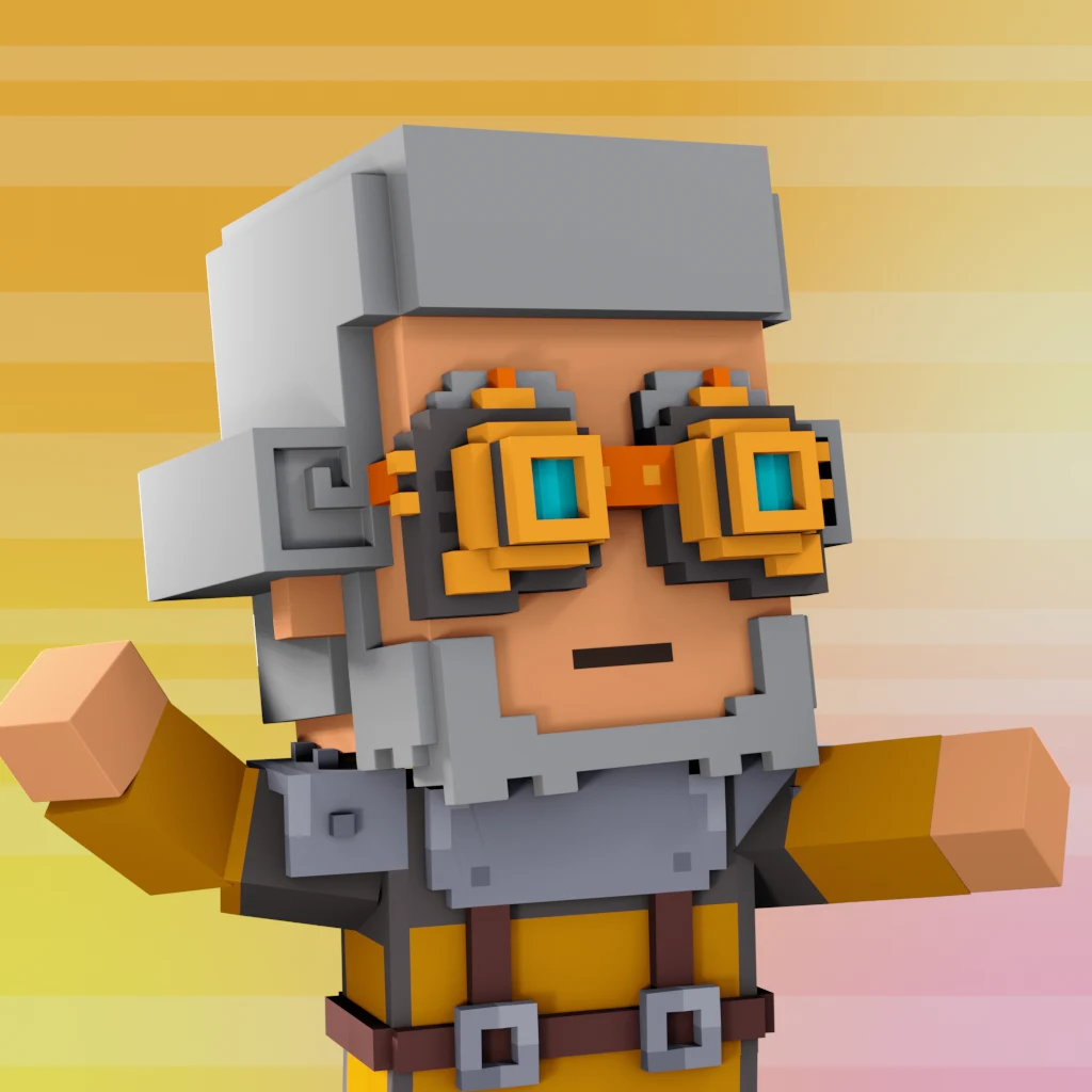 Pirate #5287 voxel render