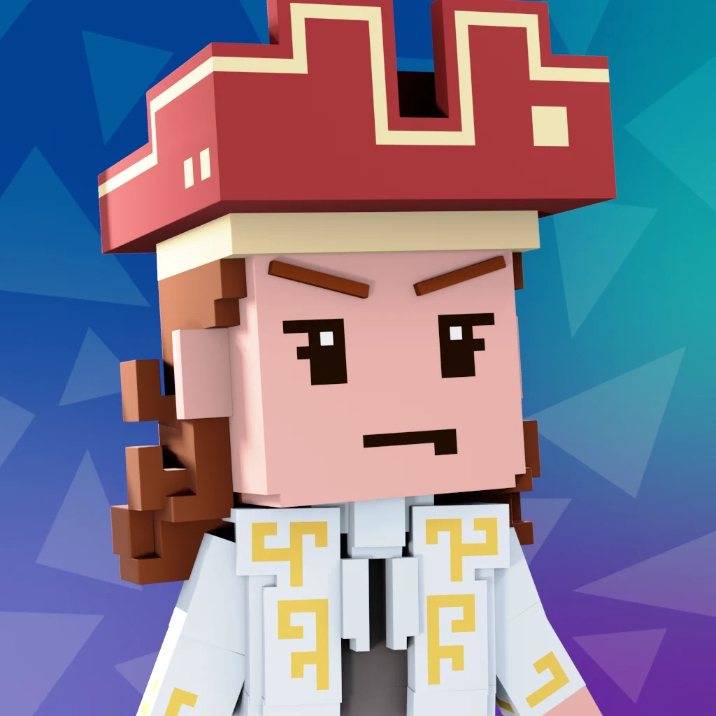 Pirate #529 voxel render