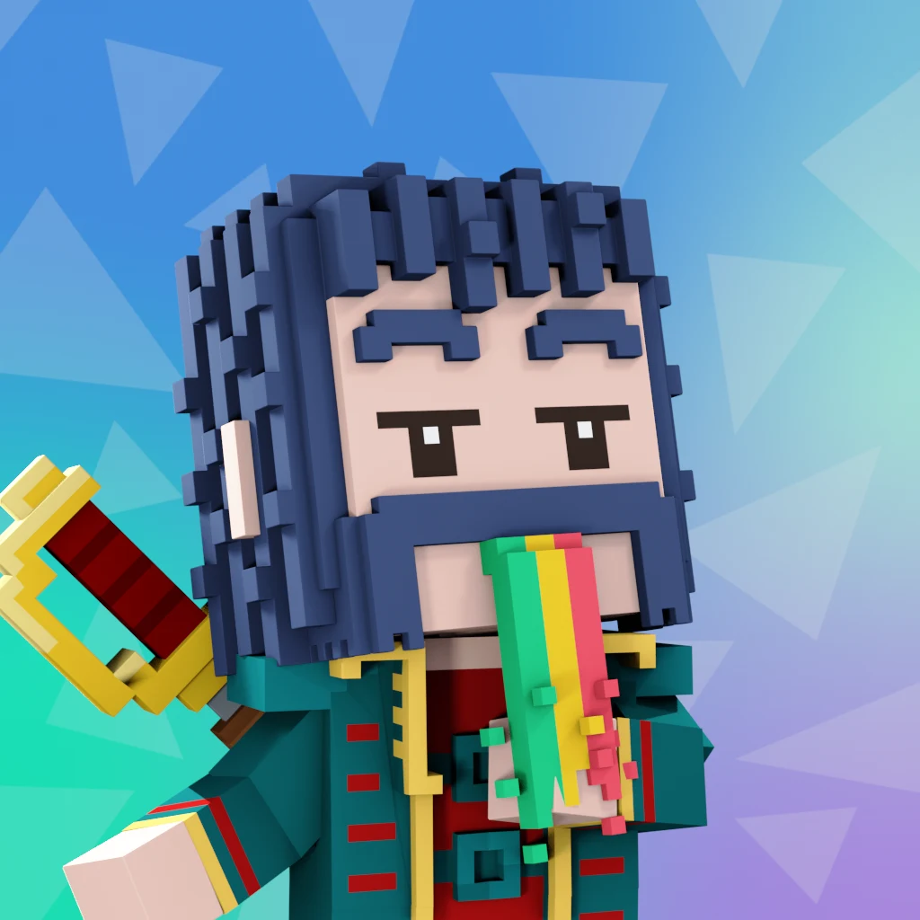 Pirate #5296 voxel render